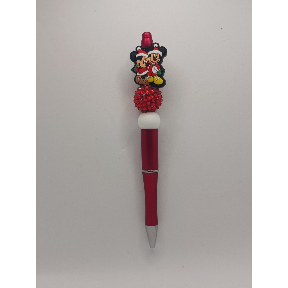 Mickey Mouse Christmas Beaded Pen